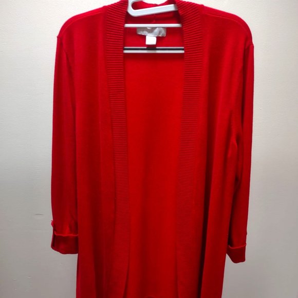 Laura Ashley Sweaters - Laura Ashley - women's 3/4 length sleeve cardigan - L